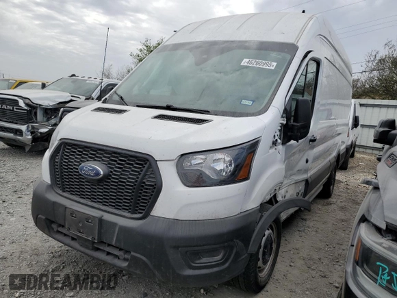 2023 Ford Transit Cargo z VIN 1FTBR3X88PKB88910, wystawiony jako Copart lot #46260995 z przebiegiem 64 307 mil mil oraz Szkoda całkowita • Salvage title. Historia ofert i sprzedaży dostępna na DreamBid. Obrazek 1.