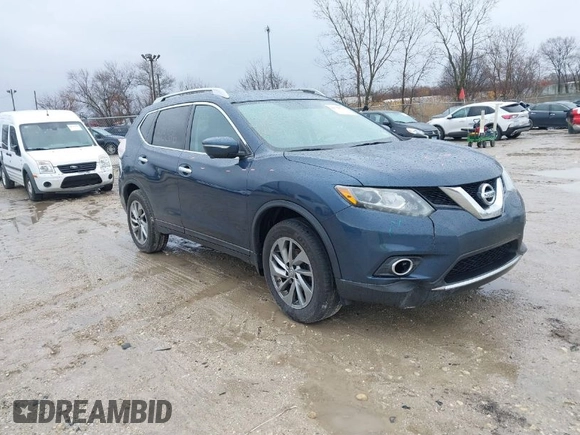 2015 Nissan Rogue SV with VIN 5N1AT2MV2FC792815, listed as a IAAI auction lot 41726739 with 206,296 mi miles. Bid and sale history available at carsss.com. Image 1.