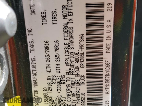 2016 Toyota Tacoma SR with VIN 5TFCZ5AN1GX005218, listed as a Copart auction lot 50140325 with 154,076 mi miles and Salvage Title. Bid and sale history available at carsss.com. Image 15.