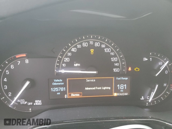 2017 Cadillac CTS Luxury RWD with VIN 1G6AR5SS2H0203850, listed as a Copart auction lot 87737125 with 125,781 mi miles and Salvage Title. Bid and sale history available at DreamBid. Image 9.