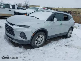 2020 Chevrolet Blazer LT with VIN 3GNKBBRA0LS572491, listed as a IAAI auction lot 41314771 with 100,065 mi miles. Bid and sale history available at carsss.com. Image 2.