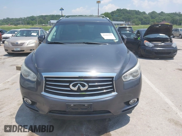 2014 Infiniti QX60 with VIN 5N1AL0MM6EC508693, listed as a IAAI auction lot 42466239 with 174,927 mi miles and . Bid and sale history available at DreamBid. Image 12.