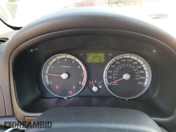 2009 Hyundai Accent Man L with VIN KMHCN35C39U145750, listed as a Copart auction lot 71487874 with 221,761 mi miles and Salvage Title. Bid and sale history available at carsss.com. Image 9.