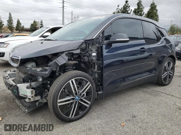 2019 BMW i3 with VIN WBY8P4C57K7E79770, listed as a Copart auction lot 55701535 with 33,344 mi miles and Salvage title. Bid and sale history available at DreamBid. Image 1.