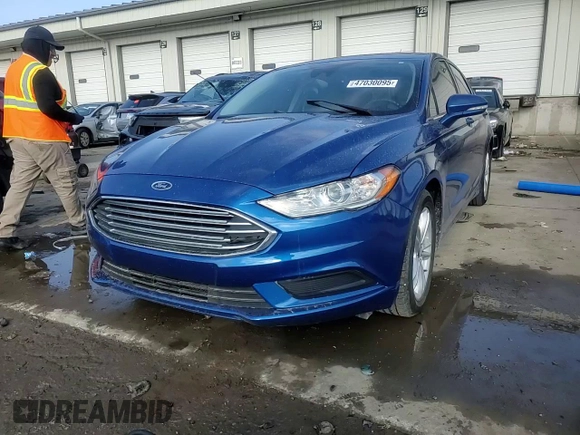 2018 Ford Fusion SE with VIN 3FA6P0H77JR188708, listed as a Copart auction lot 47030095 with 141,050 mi miles and Salvage Title. Bid and sale history available at DreamBid. Image 11.