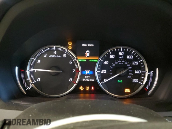 2017 Acura MDX Technology with VIN 5FRYD4H55HB009013, listed as a Copart auction lot 50069845 with 144,380 mi miles and Salvage Title. Bid and sale history available at DreamBid. Image 9.