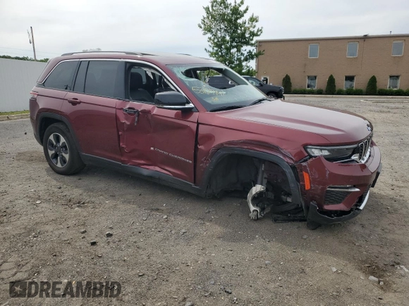 2023 Jeep Grand Cherokee with VIN 1C4RJYB69PC624487, listed as a Copart auction lot 58548725 with Not provided miles and Non repairable. Bid and sale history available at DreamBid. Image 4.