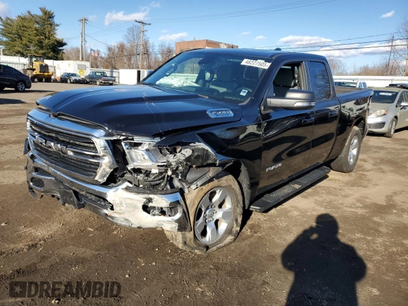 2021 Ram 1500 Big Horn with VIN 1C6RRFBG1MN804298, listed as a Copart auction lot 48227505 with 24,672 mi miles and Salvage Title. Bid and sale history available at carsss.com. Image 1.