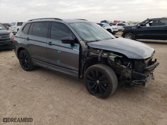 2021 Volkswagen Tiguan SE with VIN 3VV2B7AX5MM057855, listed as a Copart auction lot 48918515 with 32,129 mi miles and Salvage Title. Bid and sale history available at carsss.com. Image 4.