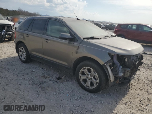 2013 Ford Edge SEL with VIN 2FMDK3J98DBB50819, listed as a Copart auction lot 48183895 with 168,396 mi miles and Salvage Title. Bid and sale history available at carsss.com. Image 4.