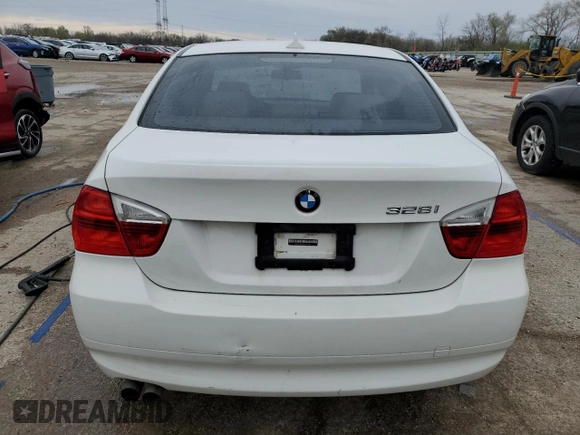 2007 BMW 3 Series 328i with VIN WBAVA33597KX72990, listed as a Copart auction lot 51940535 with 128,208 mi miles and Salvage Title. Bid and sale history available at carsss.com. Image 6.