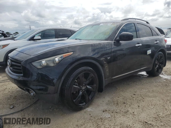 2016 Infiniti QX70 with VIN JN8CS1MU2GM670893, listed as a Copart auction lot 74888974 with Not Provided miles and Non Repairable. Bid and sale history available at DreamBid. Image 1.