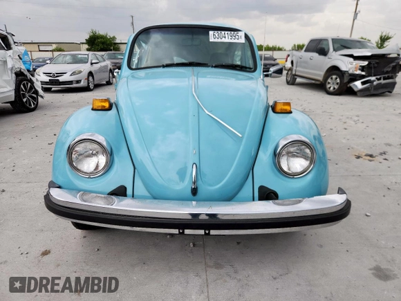 1974 Volkswagen Beetle with VIN 1142451120, listed as a Copart auction lot 63041995 with 10,102 mi miles and Salvage title. Bid and sale history available at DreamBid. Image 5.