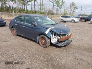 2015 Nissan Sentra S with VIN 3N1AB7AP9FY266184, listed as a IAAI auction lot 41752181 with 119,737 mi miles. Bid and sale history available at carsss.com. Image 1.