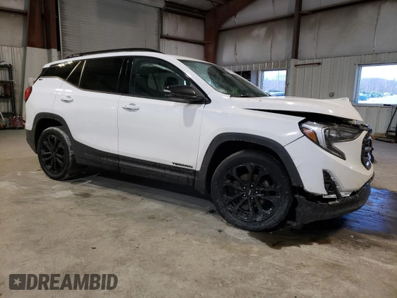 2020 GMC Terrain SLT with VIN 3GKALVEV3LL310748, listed as a Copart auction lot 46742895 with 156,264 mi miles and Salvage Title. Bid and sale history available at DreamBid. Image 4.
