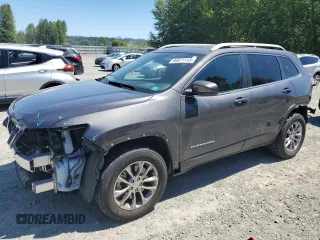 2021 Jeep Cherokee Latitude Plus with VIN 1C4PJMLB2MD223042, listed as a Copart auction lot 64071115 with 48,698 mi miles and Salvage title. Bid and sale history available at DreamBid. Image 1.