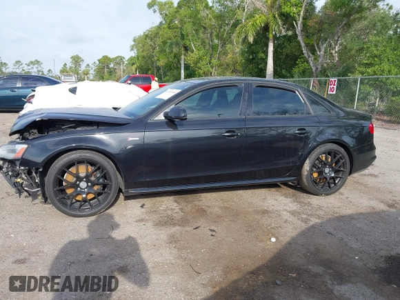2014 Audi S4 Premium Plus with VIN WAUDGAFL5EA021929, listed as a IAAI auction lot 41974104 with 87,832 mi miles. Bid and sale history available at carsss.com. Image 15.