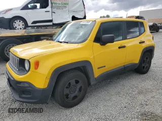 2017 Jeep Renegade Sport with VIN ZACCJAAH2HPF06083, listed as a Copart auction lot 44412695 with 230,387 mi miles and Clean Title. Bid and sale history available at DreamBid. Image 1.