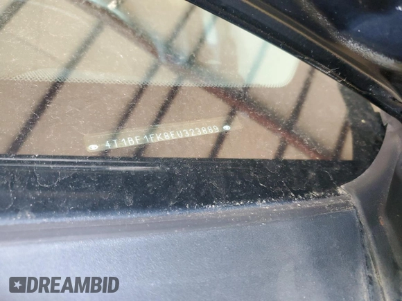 2014 Toyota Camry L with VIN 4T1BF1FK8EU323889, listed as a Copart auction lot 51933465 with 142,903 mi miles and Salvage Title. Bid and sale history available at DreamBid. Image 12.