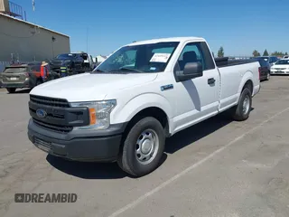 2018 Ford F-150 XL with VIN 1FTMF1CB1JKC01852, listed as a IAAI auction lot 42449112 with 99,105 mi miles and . Bid and sale history available at DreamBid. Image 2.