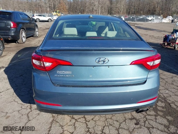 2017 Hyundai Sonata 2.4L with VIN 5NPE24AF3HH502686, listed as a IAAI auction lot 41283840 with 115,124 mi miles. Bid and sale history available at carsss.com. Image 16.