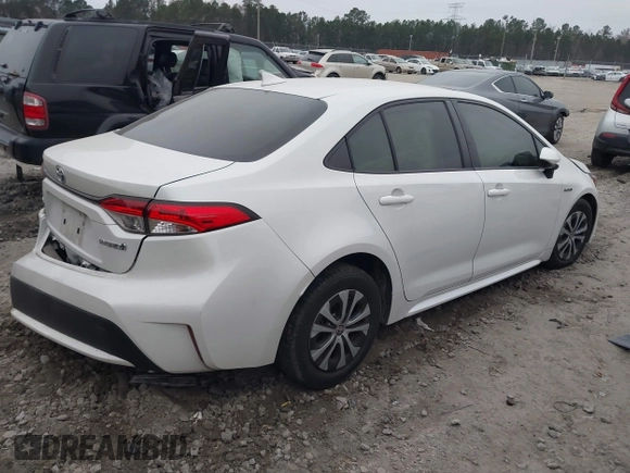 2021 Toyota Corolla Hybrid LE with VIN JTDEAMDE0MJ031684, listed as a IAAI auction lot 41545710 with 40,939 mi miles. Bid and sale history available at carsss.com. Image 4.