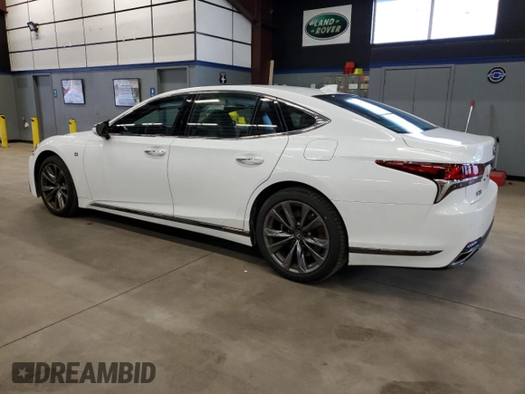 2019 Lexus LS 500 with VIN JTHC51FF0K5006952, listed as a Copart auction lot 87219154 with 38,788 mi miles and Salvage title. Bid and sale history available at DreamBid. Image 2.