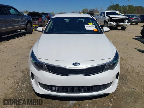 2017 Kia Optima Hybrid with VIN KNAGT4LE3H5018864, listed as a IAAI auction lot 41845714 with 87,392 mi miles. Bid and sale history available at carsss.com. Image 6.