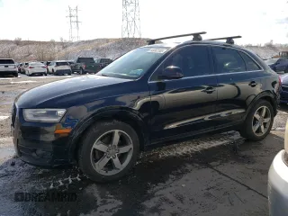 2015 Audi Q3 2.0T Premium Plus with VIN WA1EFCFS1FR001560, listed as a Copart auction lot 44453185 with 147,925 mi miles and Salvage Title. Bid and sale history available at carsss.com. Image 1.