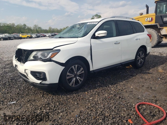 2017 Nissan Pathfinder SL with VIN 5N1DR2MM1HC688290, listed as a Copart auction lot 52807675 with 129,038 mi miles and Salvage Title. Bid and sale history available at carsss.com. Image 1.