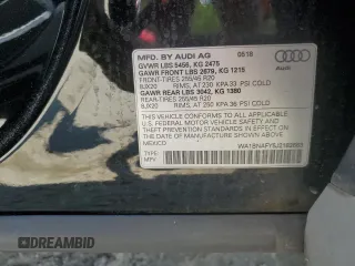 2018 Audi Q5 Premium Plus with VIN WA1BNAFY5J2182663, listed as a Copart auction lot 54220245 with 61,676 mi miles and Salvage Title. Bid and sale history available at DreamBid. Image 13.