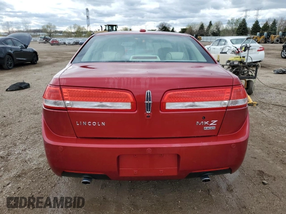 2010 Lincoln MKZ with VIN 3LNHL2JC7AR754265, listed as a Copart auction lot 53900655 with 94,259 mi miles and Salvage title. Bid and sale history available at DreamBid. Image 6.