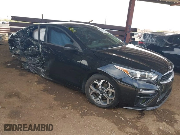 2020 Kia Forte LXS with VIN 3KPF24AD9LE255125, listed as a IAAI auction lot 41939300 with 53,569 mi miles. Bid and sale history available at carsss.com. Image 1.