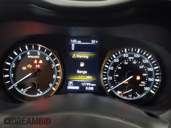2020 Infiniti Q50 Luxe with VIN JN1EV7AR4LM251732, listed as a IAAI auction lot 41482077 with 12,799 mi miles and . Bid and sale history available at DreamBid. Image 15.