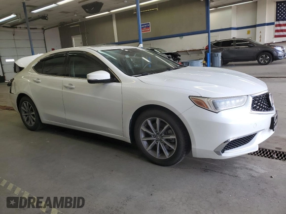 2018 Acura TLX Technology with VIN 19UUB1F54JA004540, listed as a Copart auction lot 54338065 with 57,321 mi miles and Salvage Title. Bid and sale history available at carsss.com. Image 4.