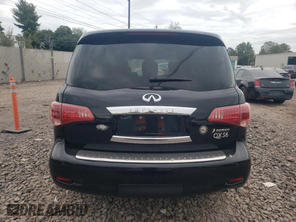 2012 Infiniti QX56 8-passenger with VIN JN8AZ2NC1C9315502, listed as a Copart auction lot 71638734 with 146,518 mi miles and Salvage Title. Bid and sale history available at carsss.com. Image 6.