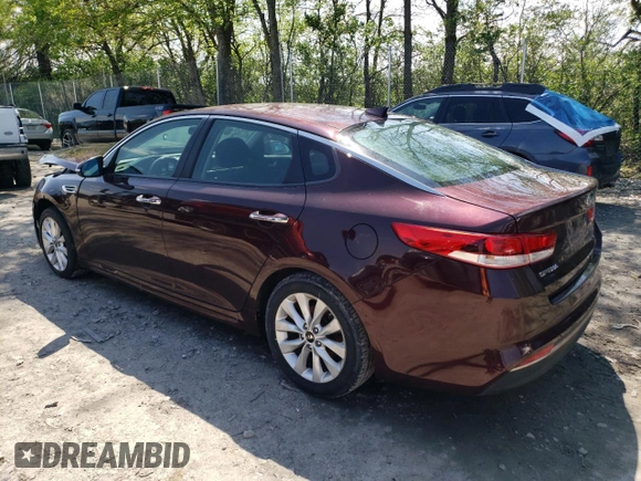 2017 Kia Optima LX with VIN 5XXGT4L31HG173247, listed as a Copart auction lot 55975235 with 169,580 mi miles and Clean Title. Bid and sale history available at carsss.com. Image 2.