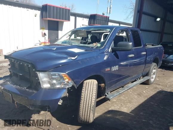 2017 Ram 1500 Express with VIN 1C6RR7FT5HS854092, listed as a IAAI auction lot 41589388 with 97,694 mi miles and . Bid and sale history available at carsss.com. Image 2.