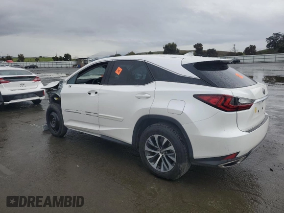 2022 Lexus RX 350 with VIN 2T2AZMDA5NC336823, listed as a Copart auction lot 86950954 with 38,959 mi miles and Salvage title. Bid and sale history available at DreamBid. Image 2.