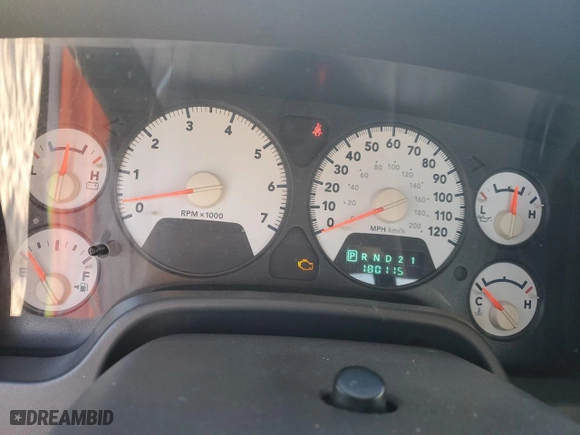 2006 Dodge Ram 1500 ST with VIN 1D7HA18N26J103340, listed as a Copart auction lot 87310774 with 180,115 mi miles and Salvage Title. Bid and sale history available at carsss.com. Image 9.