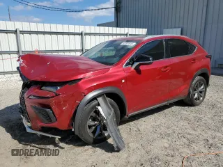 2019 Lexus NX with VIN JTJYARBZXK2157037, listed as a Copart auction lot 52301645 with 46,722 mi miles and Non Repairable. Bid and sale history available at carsss.com. Image 1.