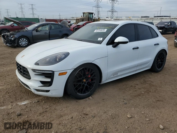 2018 Porsche Macan GTS with VIN WP1AG2A53JLB62001, listed as a Copart auction lot 43154635 with Not provided miles and Salvage title. Bid and sale history available at DreamBid. Image 1.