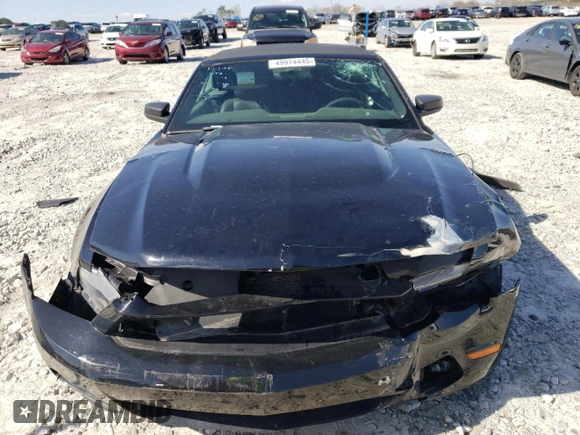2012 Ford Mustang V6 with VIN 1ZVBP8EM1C5212795, listed as a Copart auction lot 49974445 with 105,197 mi miles and Salvage Title. Bid and sale history available at carsss.com. Image 5.