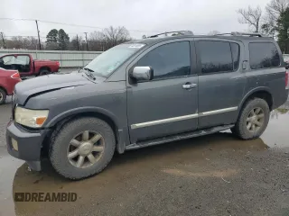 2005 Infiniti QX56 with VIN 5N3AA08A35N802103, listed as a Copart auction lot 44814005 with 343,164 mi miles and Salvage Title. Bid and sale history available at carsss.com. Image 1.
