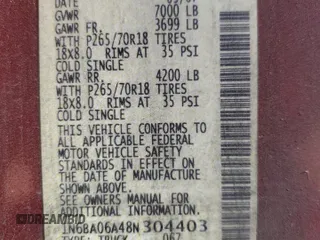 2008 Nissan Titan SE with VIN 1N6BA06A48N304403, listed as a Copart auction lot 52361925 with 194,781 mi miles and Salvage Title. Bid and sale history available at carsss.com. Image 13.