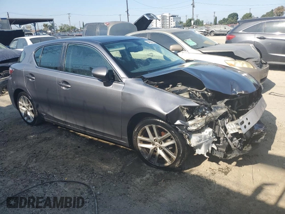 2017 Lexus CT 200h with VIN JTHKD5BH5H2289985, listed as a Copart auction lot 64888015 with 91,247 mi miles and Salvage title. Bid and sale history available at DreamBid. Image 4.