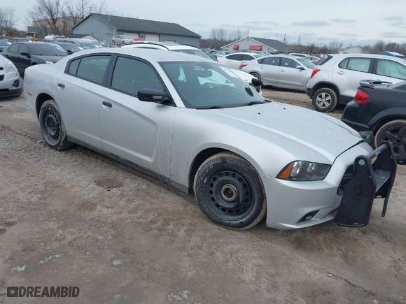 2014 Dodge Charger Police with VIN 2C3CDXKT5EH320245, listed as a IAAI auction lot 41508426 with 131,606 mi miles. Bid and sale history available at carsss.com. Image 1.