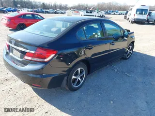 2015 Honda Civic Sedan SE with VIN 19XFB2F77FE217419, listed as a IAAI auction lot 41773049 with 150,891 mi miles. Bid and sale history available at carsss.com. Image 4.