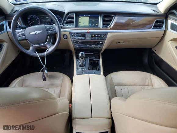 2017 Genesis G80 3.8L with VIN KMHGN4JE7HU168820, listed as a Copart auction lot 48424205 with 131,114 mi miles and Clean Title. Bid and sale history available at carsss.com. Image 8.