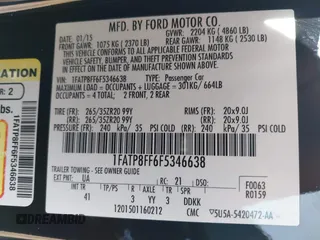 2015 Ford Mustang GT Premium z VIN 1FATP8FF6F5346638, wystawiony jako IAAI lot #42521674 z przebiegiem 65 718 mil mil oraz . Historia ofert i sprzedaży dostępna na DreamBid. Obrazek 9.